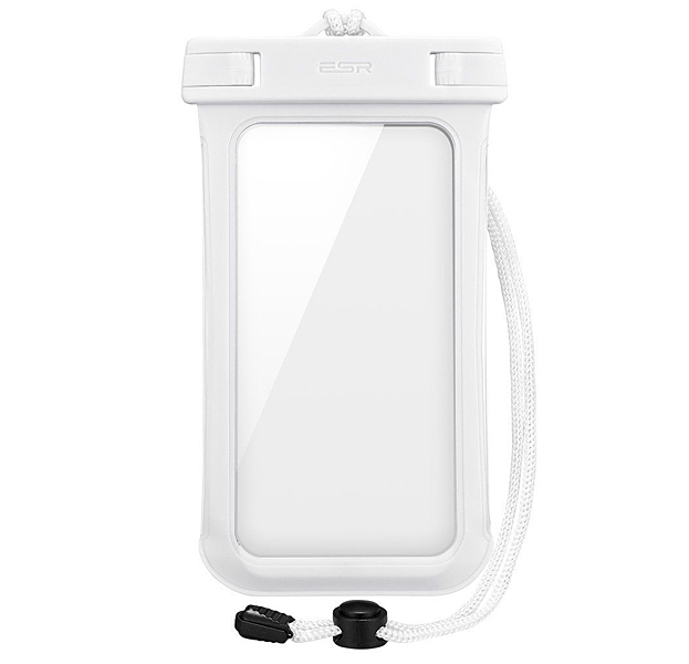 

Белый водонепроницаемый чехол для смартфонов ESR Waterproof Bag, Прозрачный