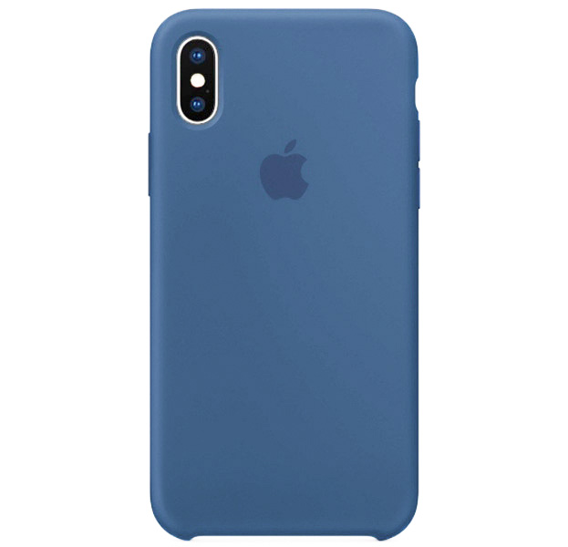 

Серо-синий силиконовый чехол для iPhone X/XS Silicone Case