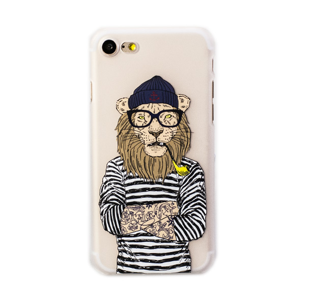 

Чехол для iPhone 7/8 Hipsta Animal "Лев", С рисунком
