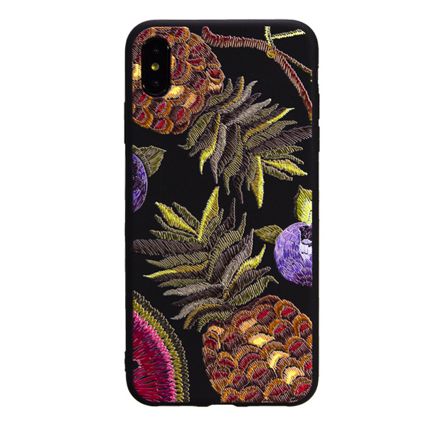 

Силиконовый чехол-накладка для iPhone XS Max "Тропики", С рисунком