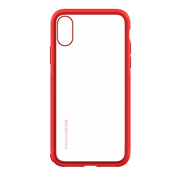 

Противоударный чехол-накладка для iPhone XR Devia Yosung Case Red, Прозрачный