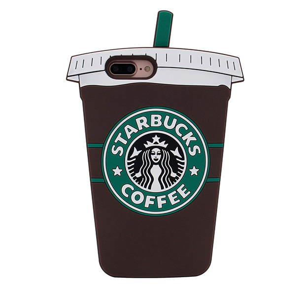 

Силиконовый чехол-накладка для iPhone 7/8 Plus Starbucks Soft Case, Коричневый