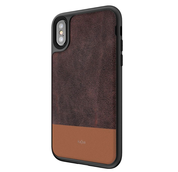 

Чехол-накладка для iPhone X/XS Kajsa Vintage Collection Dark Brown, Коричневый