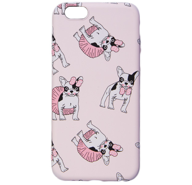 

Розовый чехол-накладка для iPhone 6/6S Luxo Puppy, С рисунком