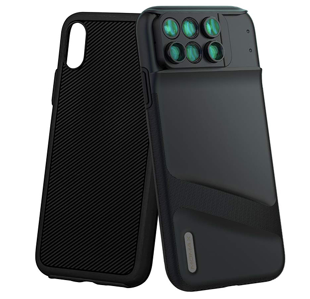 

Черный чехол-накладка для iPhone XS Max Momax 6-in-1 X-Lens Case