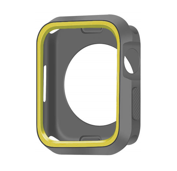 

Серый силиконовый чехол для Apple Watch 40 mm Devia Dazzle Series Protective Yellow