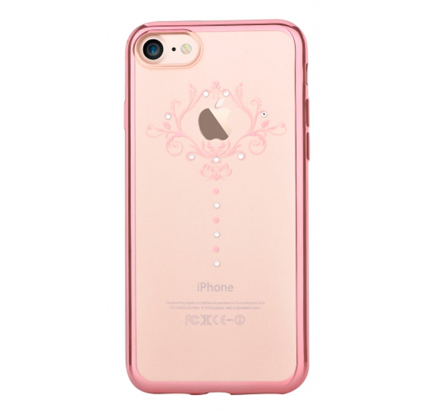 

Прозрачный силиконовый чехол для iPhone 7/8 Devia Crystal Iris Rose Gold, Розовый