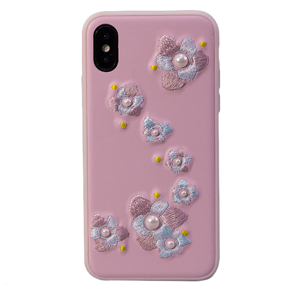

Чехол-накладка для iPhone X/XS Devia Flower Lanya, С рисунком