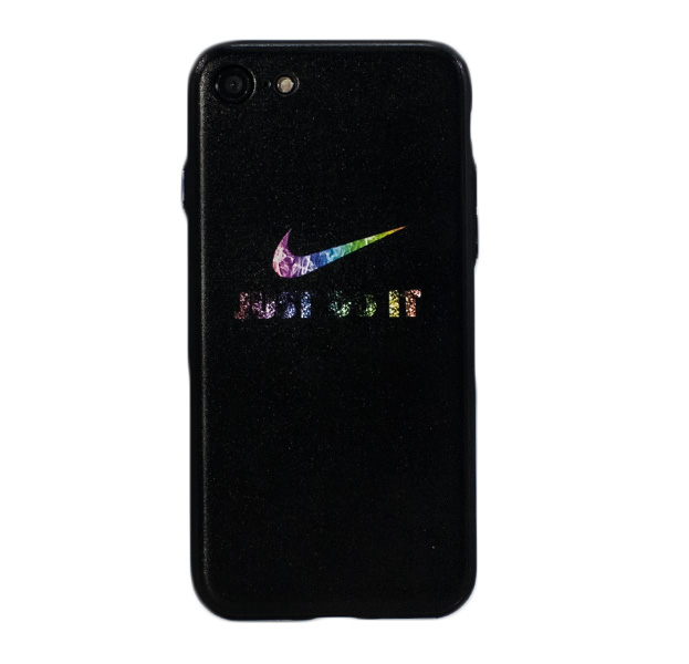 

Силиконовый чехол с рисунком для iPhone 7/8 Just Do It, Черный
