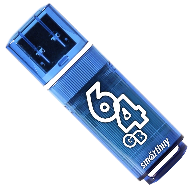 

Синий USB флеш-накопитель Smart Buy 64 GB
