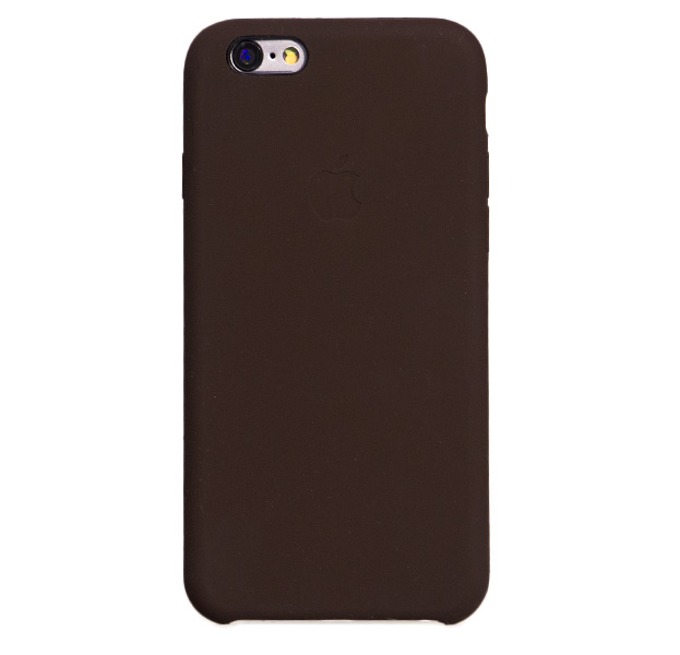 

Коричневый силиконовый чехол для iPhone 6/6S Silicone Case