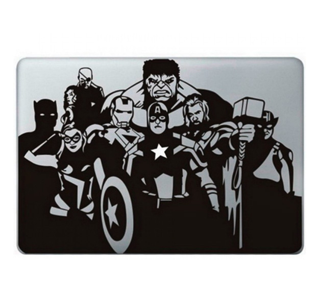 

Наклейка для Macbook "The Avengers" ч/б