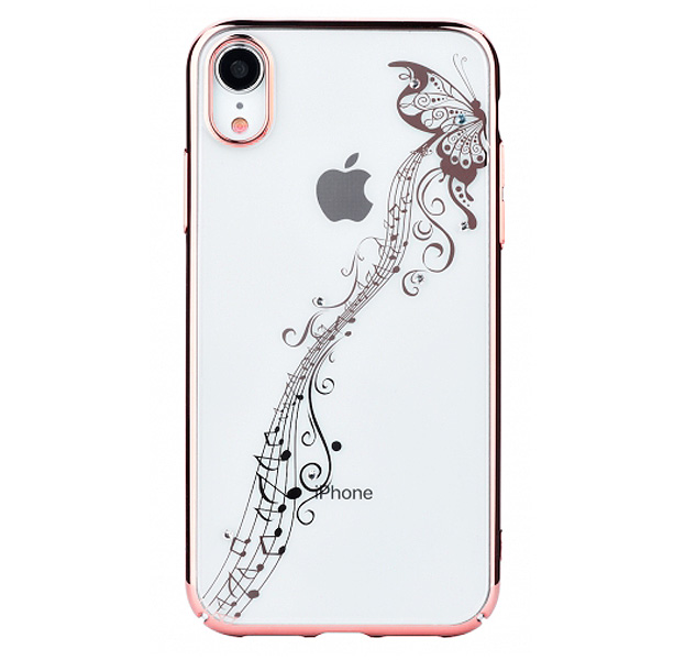 

Чехол-накладка для iPhone XR Devia Crystal Papillon Case Rose Gold, Прозрачный
