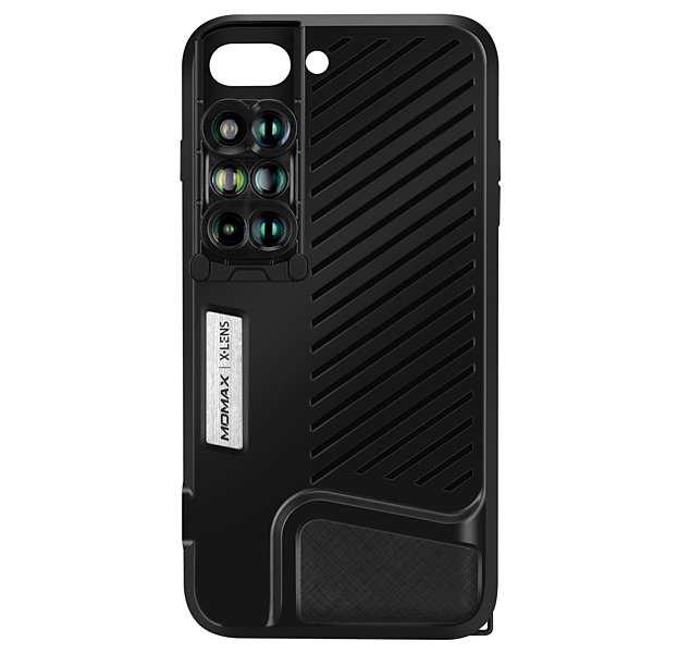 

Черный чехол-накладка для iPhone 7/8 Plus Momax 6-in-1 X-Lens Case