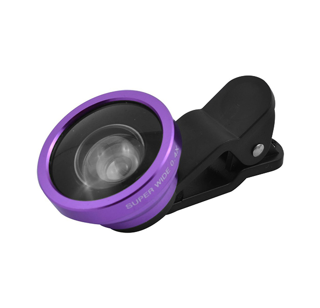 

Универсальный объектив для смартфонов Phonelens Wide Angle 0.4X Purple