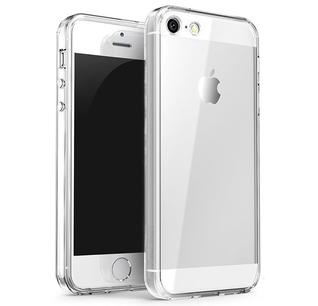 

Прозрачный силиконовый чехол-накладка для iPhone 5/5s Transparent Case
