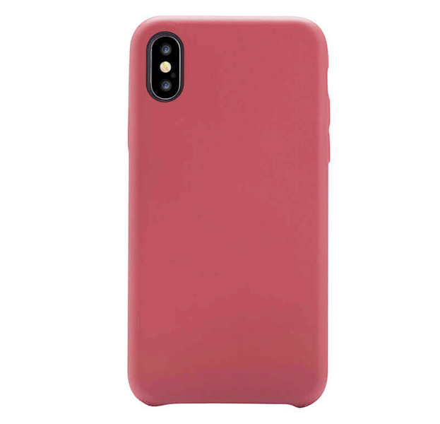 

Красный кожаный чехол для iPhone X/XS Devia Nature