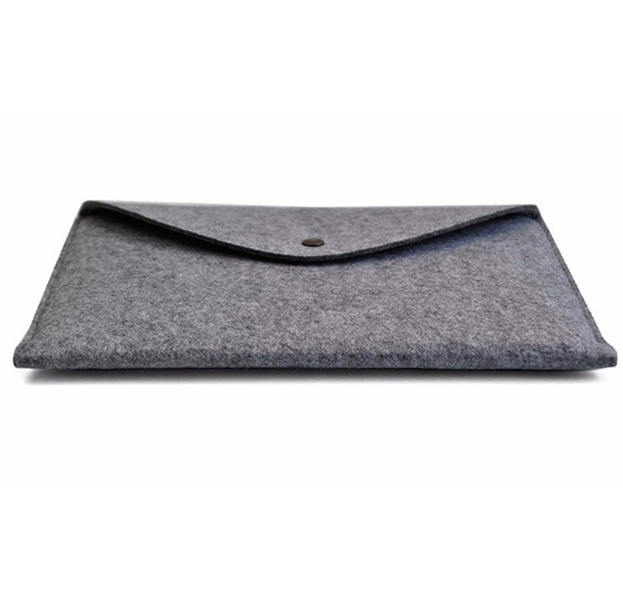 

Темно-серый фетровый чехол для Macbook Pro 13 New 2016 Closure Button Case