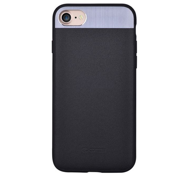 

Черный кожаный чехол для iPhone 7/8 Comma Vivid