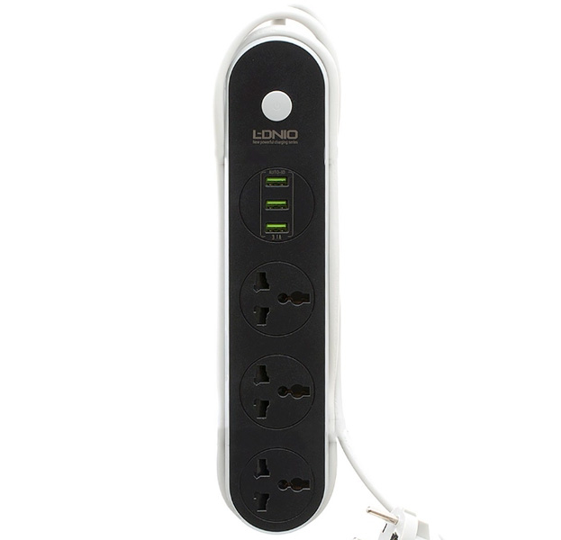 

Сетевой фильтр LDNIO 3 розетки + 3USB 3.1А SC3301
