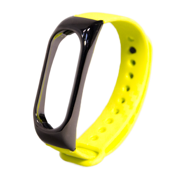 

Салатовый силиконовый ремешок для Xiaomi Mi Band 2 Carbon Band