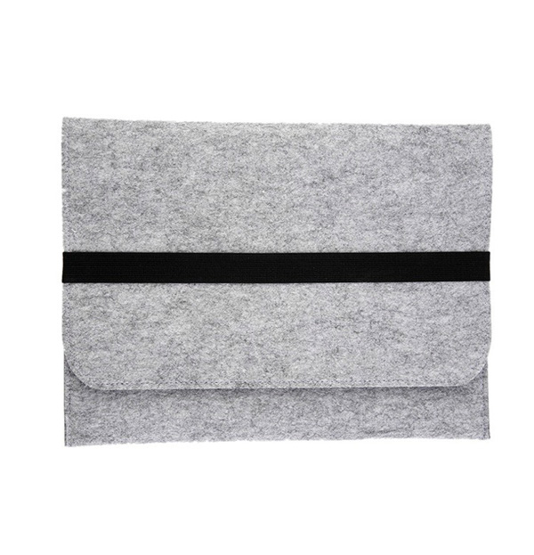 

Серый фетровый чехол для Macbook 12 Elastic Clasp Case