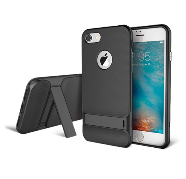 

Чехол-накладка для iPhone 7/8 Rock Royce Kickstand Gray, Комбинированный