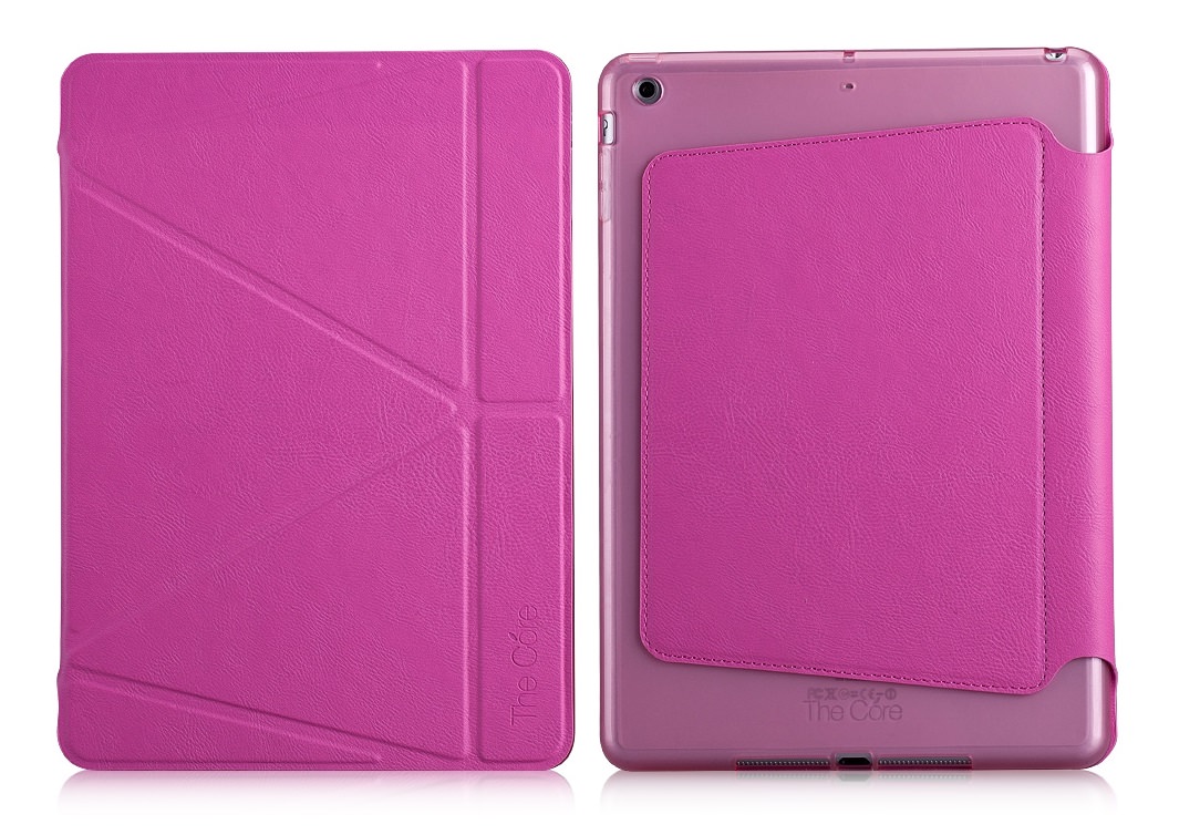 

Розовый кожаный чехол для iPad Air The Core Smart Case