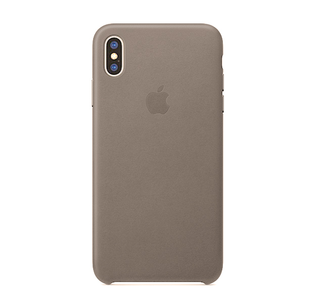

Серый кожаный чехол для iPhone X/XS Leather Case