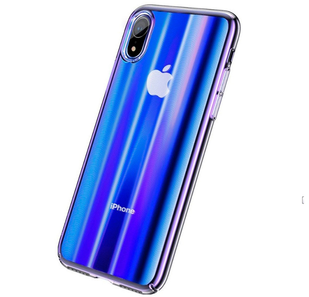 

Чехол-накладка для iPhone XR Baseus Aurora Case Gradient Blue, Синий