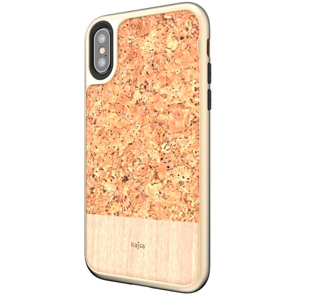 

Чехол-накладка для iPhone X/XS Kajsa Corkwood Nature Series Beige, С рисунком