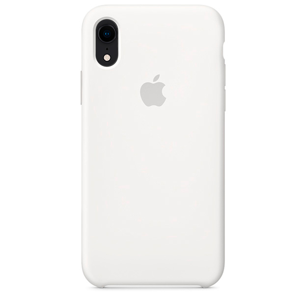 

Белый силиконовый чехол для iPhone XR Silicone Case