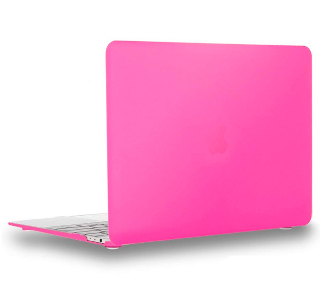 

Ярко-розовая пластиковая накладка для Macbook 12 Transparent Hard Shell Case, Розовый