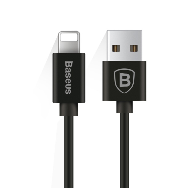 

Черный спиральный USB-кабель Lightning Baseus Elastic