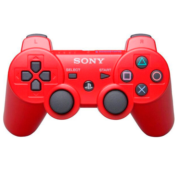 

Красный беспроводной джойстик Dualshock 3 для Sony Playstation 3