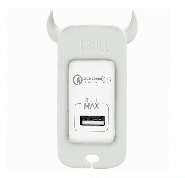 

Белое сетевое зарядное устройство Momax Bull Quick Charge