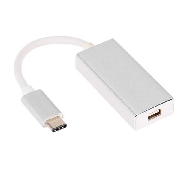 

Серебристый переходник для Macbook Type C to Mini DisplayPort