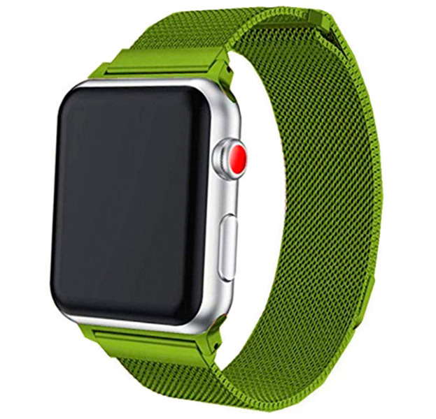

Зеленый металлический ремешок Milanese Band для Apple Watch 42/44 mm
