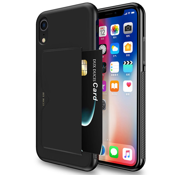 

Черный чехол для iPhone XR Dux Ducis Pocard Series