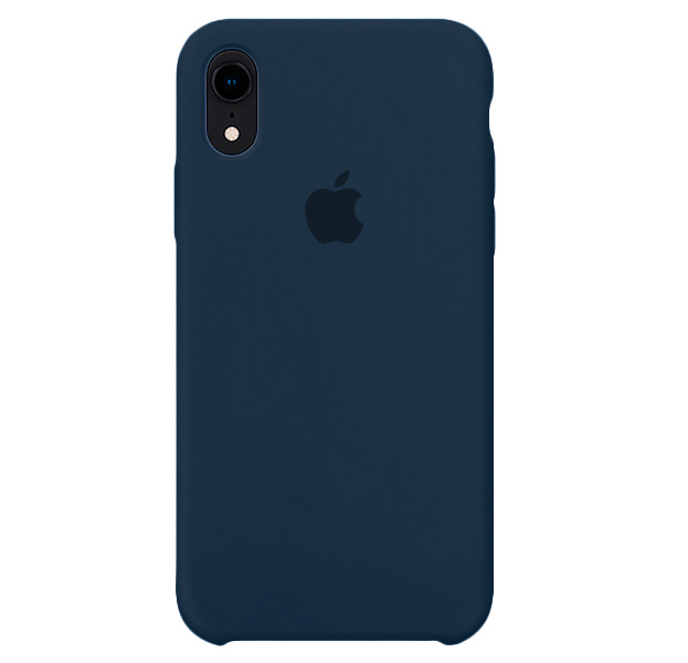 

Сапфировый силиконовый чехол для iPhone XR Silicone Case, Синий