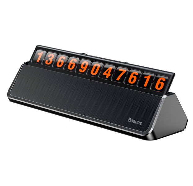 

Автовизитка Baseus Hermit Temporary Parking Number Card Black