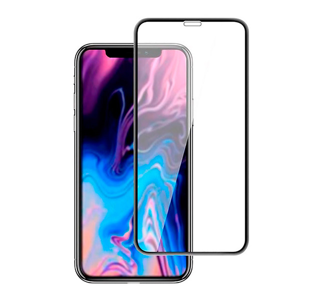 

Черное защитное стекло для iPhone XR Artoriz Full Cover 2,5D Tempered Glass
