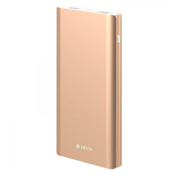

Золотое портативное зарядное устройство Devia King Kong QC3.0 10000 mAh
