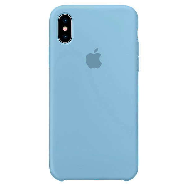 

Светло-синий силиконовый чехол для iPhone X/XS Silicone Case