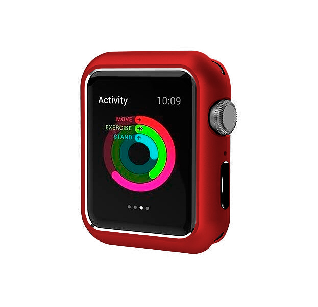 

Красный противоударный чехол для Apple Watch 44 mm Fashion Case