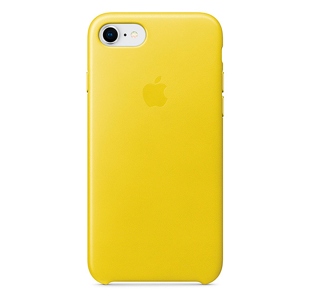 

Желтый кожаный чехол для iPhone 7/8 Leather Case