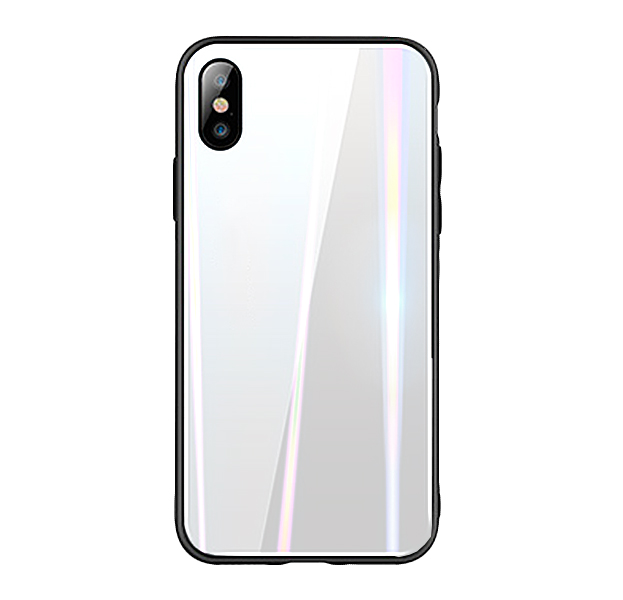 

Чехол-накладка для iPhone XS Max Rainbow Case White, Белый