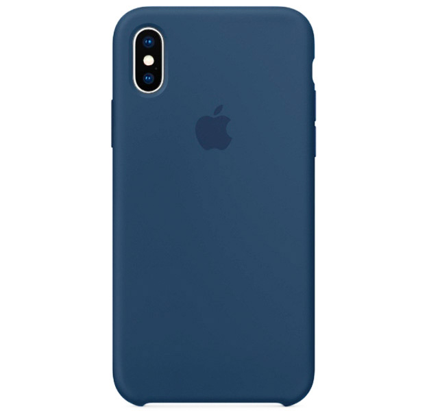 

Кобальтовый силиконовый чехол для iPhone X/XS Silicone Case, Синий
