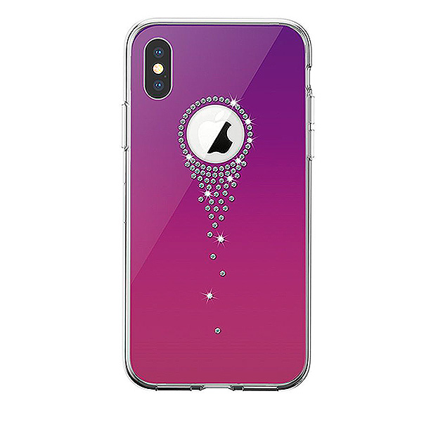 

Чехол-накладка для iPhone XS Max Devia Crystal Angel Tears Case Purple, Комбинированный