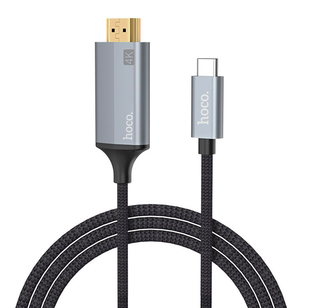 

Серый кабель Type-C / HDMI Hoco UA13 1.8 m